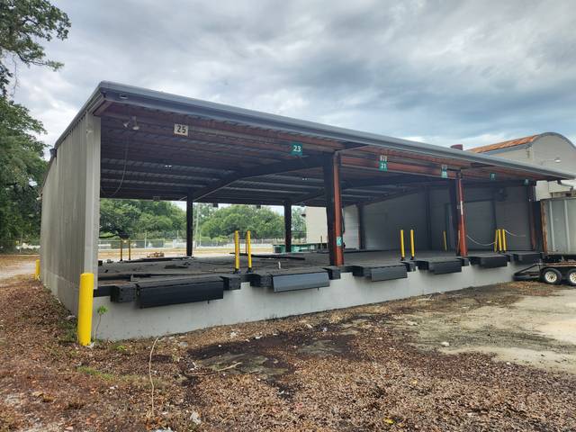 Covered truck dock at an MVP truck terminal in Alabama